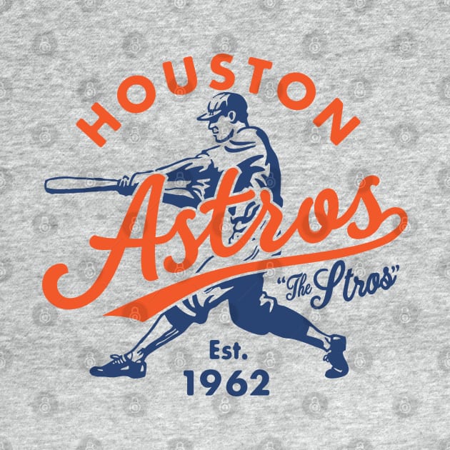 Old Style Houston Astros 3 by Buck Tee by Buck Tee